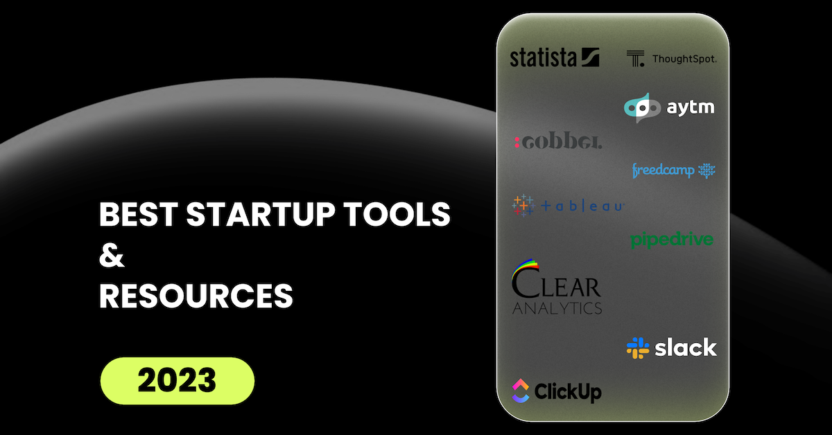 best startup tools resources 2023